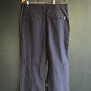 Men's Royal Robbins hiking pants stretch black 38 x 32 lightweight nylon spandex